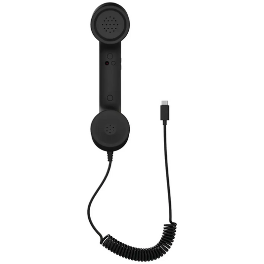 Téléphone rétro classique Porodo avec connecteur Type-C